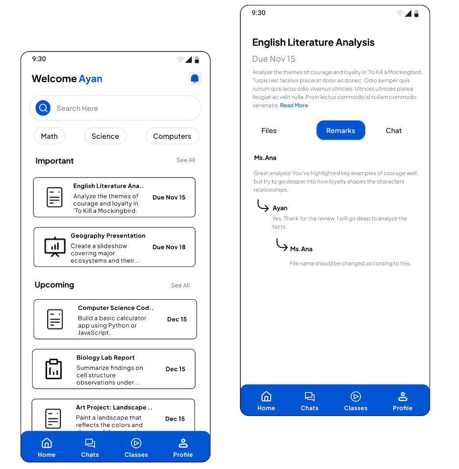Assignment Submission App for Students